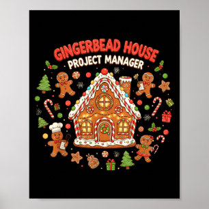 Pepparkakshus Projektledare Kaka Bakning Fu Poster