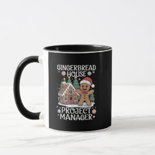 Pepparkakshus Projektledare Rolig Jul Mugg