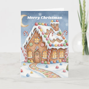 Pepparkakshus Vinterlandet Jul Helgkort