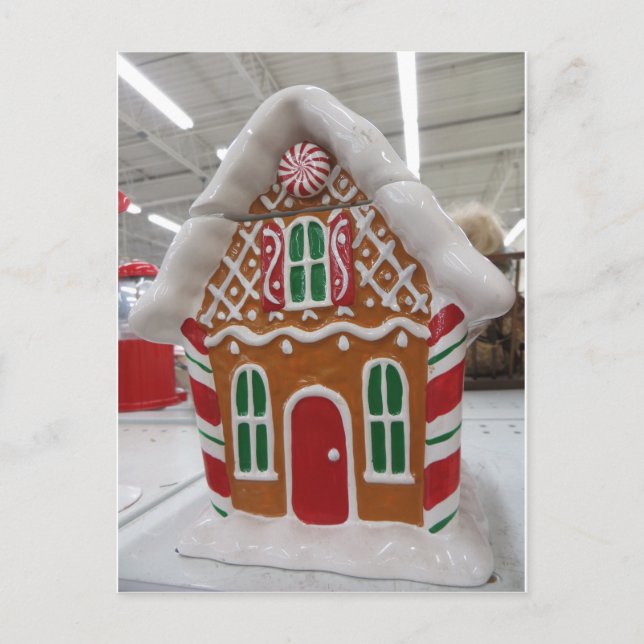 Pepparkakshus Vykort (Framsida)