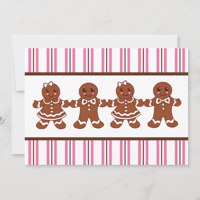 Pepparkaksinbjudningar Inbjudningar (Framsida)
