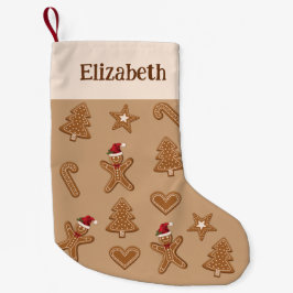 Pepparkaksjul Cookie Former & Namn Liten Julstrumpa
