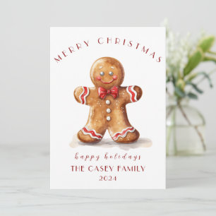 Pepparkaksjuldkort Julkort