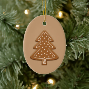 Pepparkaksjulgran Form Kaka Med Text Julgransprydnad Keramik