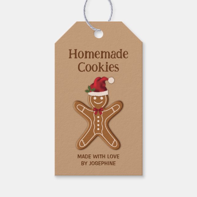Pepparkaksjulskaka - Hemgjorda kakor Presentetikett (Framsidan)