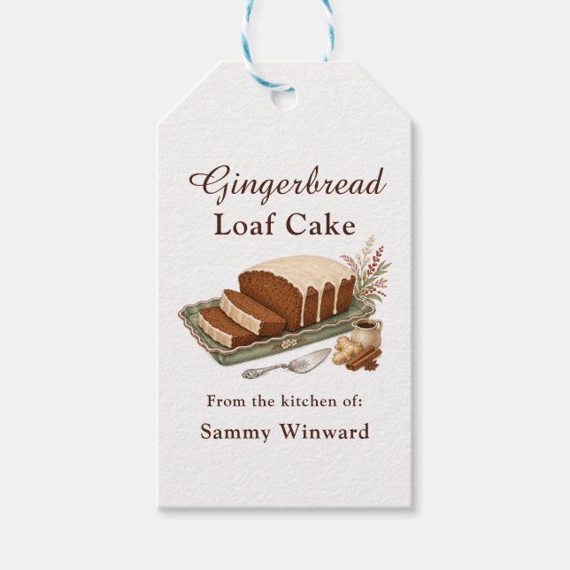 Pepparkakskaka Presentetikett (Framsidan)