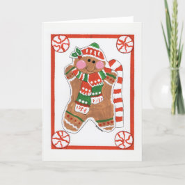 Pepparkakskärlek - Barnkonst för CHOC Tack Kort