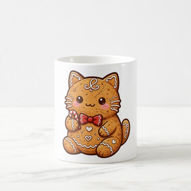 Pepparkakskatt julbakelse kaffemugg (Center)