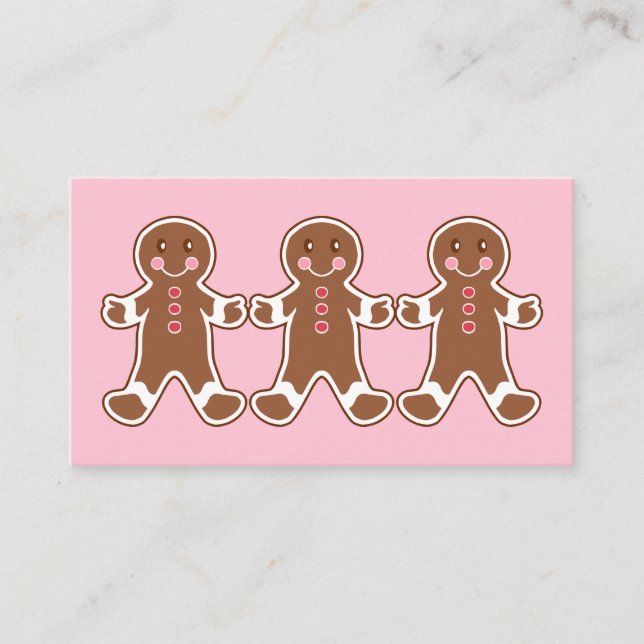 Pepparkakskort Visitkort (Framsida)