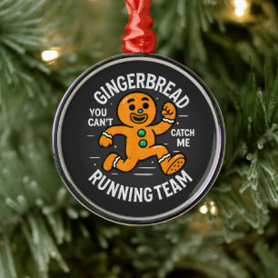 Pepparkakslöpningsteam Julgransprydnad Metall
