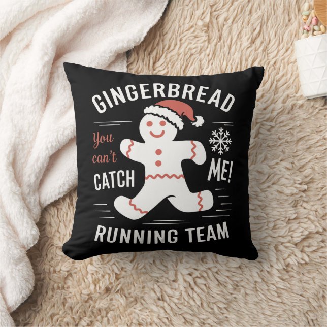 Pepparkakslöpningsteam Julhumor Kudde (Filt)