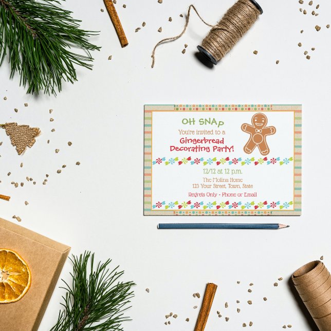 Pepparkakspartyn Invitation Inbjudningar (Skapare uppladdad)