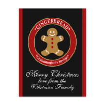 Pepparkaksreceptkort