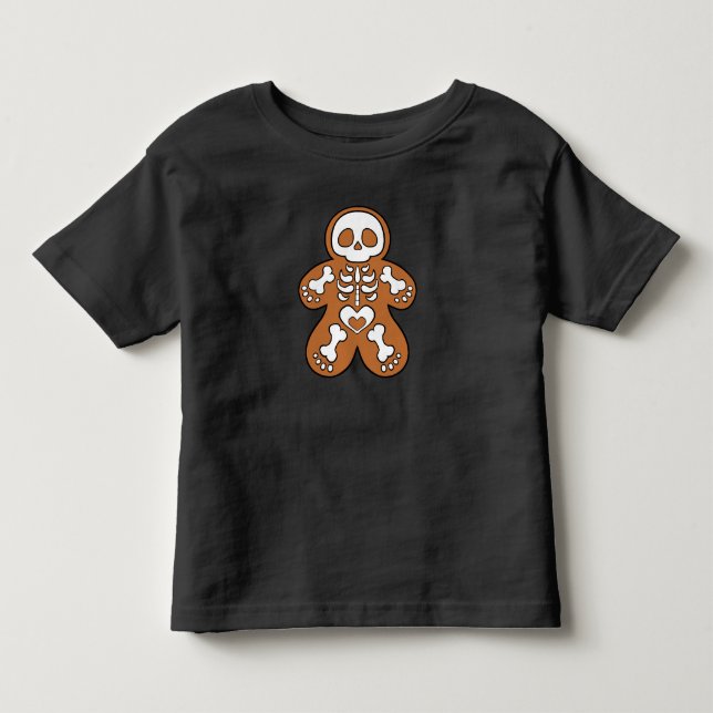 Pepparkaksskelettman T Shirt (Framsida)