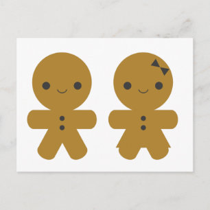 Pepparkakssötnålar Vykort