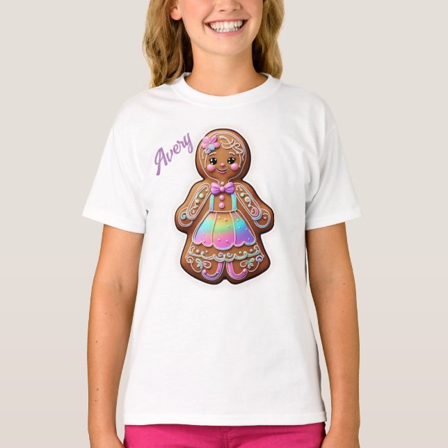 Pepparkakstjej T Shirt (Framsida)