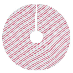Pepparmint Jul Godisrandiga Strimmor Julgransmatta Borstad Polyester