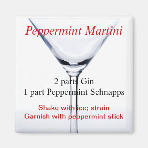 Pepparmint Martini Magnet