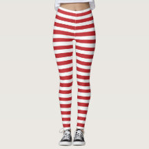 Pepparmint-randiga jul-helg-legginningar