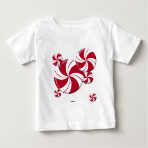 Pepparmint virvlar runt randgodisen t-shirt