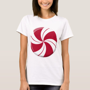 Pepparmint virvlar runt randgodisen tee shirt