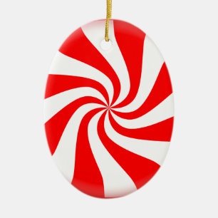 Pepparmintgodis Julgransprydnad Keramik