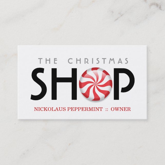 Pepparmintvisitkortar Visitkort (Framsida)