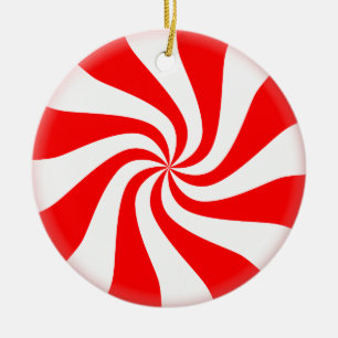 Pepparmynt Candy Julgran Ornament