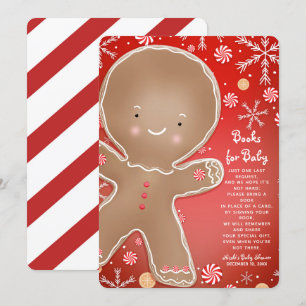 Pepparmynta Gingerbread Man Julbok Förfrågan Inbjudningar