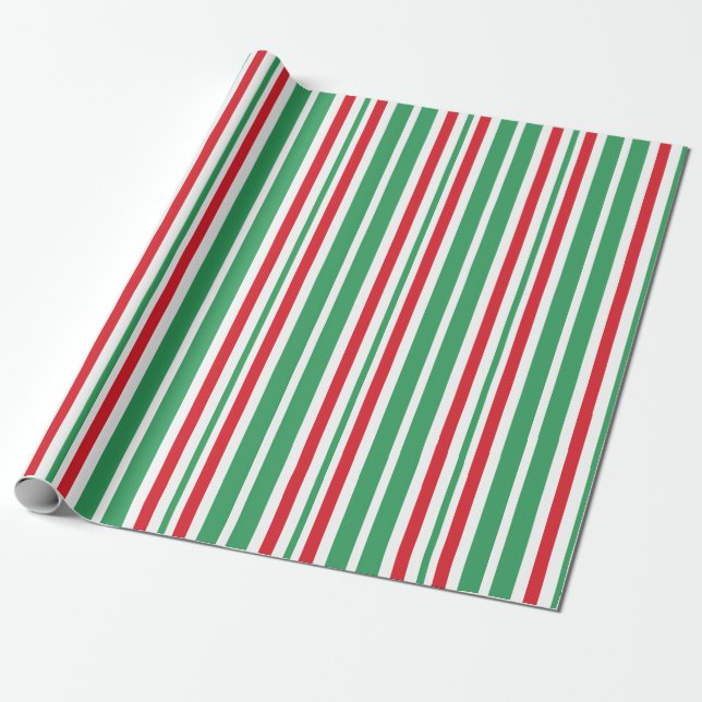 Pepparmynta Grön Julgodis Inpackningspapper Presentpapper (Utrullad)