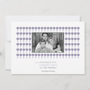 Pepparmynta Majestic Helgdag Photo Card Julkort