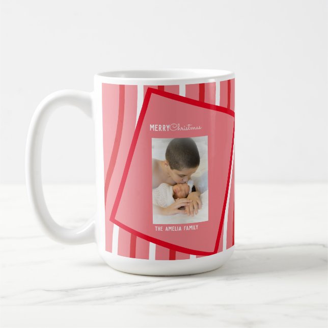 Pepparmynta Regnbåge Jul Rosa Foto   Kaffemugg (Vänster)