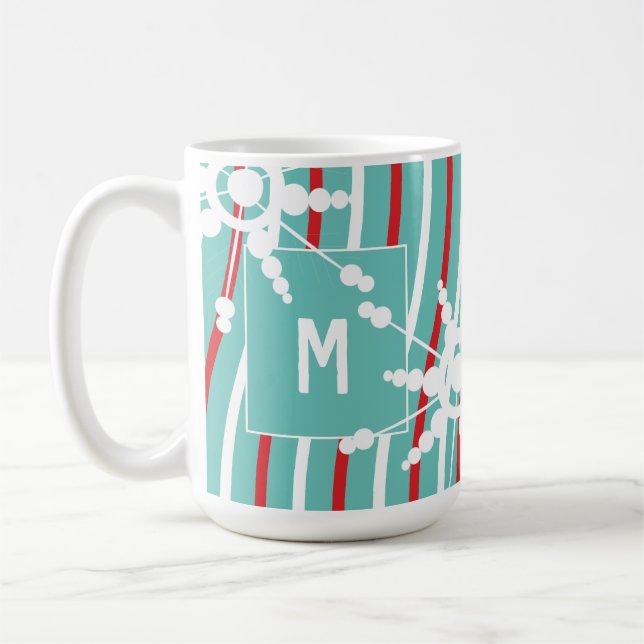 Pepparmynta Regnbåge Jul Snöflinga Kaffemugg (Vänster)