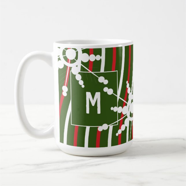 Pepparmynta Regnbåge Jul Snöflinga Kaffemugg (Vänster)