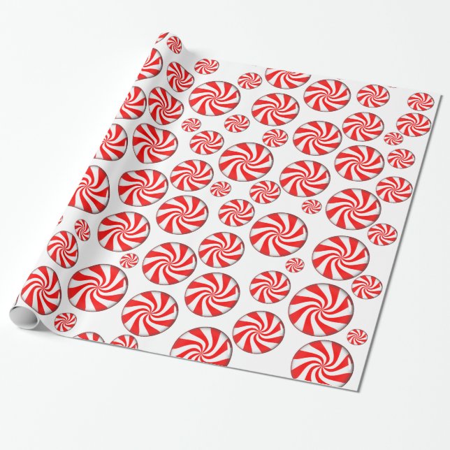 Pepparmyntsgodis Presentpapper (Utrullad)