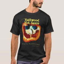 Pepper Ansikte vid Hattwood Hett Sauce T-Shirt
