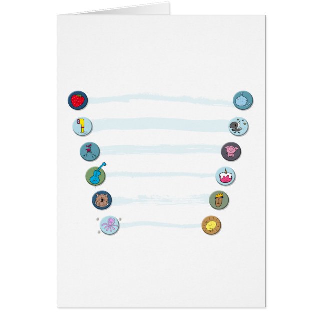 Pepper buttons hälsningskort (Framsidan)