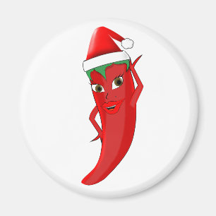 Pepper Diva (röd Hett) med antas (hög) Magnet
