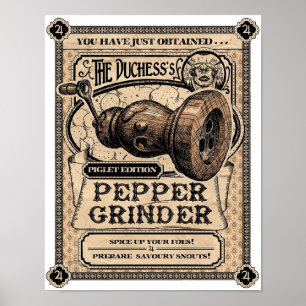 Pepper Grinder Alice Galenheta avkastning Poster