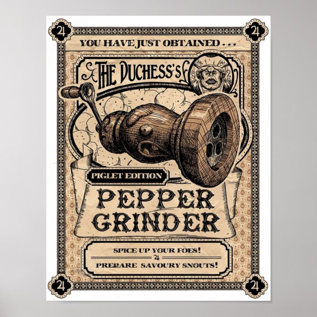 Pepper Grinder Alice Galenheta avkastning Poster (Framsidan)