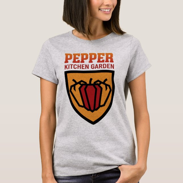Pepper Köks trädgård Varm Sås Älskare Grafik T Shirt (Framsida)