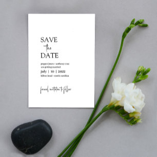 Pepper ・ Modern minimalistisk spara datumet ・ Enke