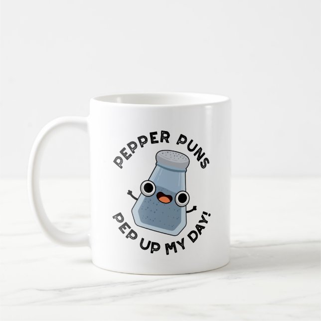 Pepper Puns pepar upp min dagsluss matpåse Kaffemugg (Vänster)