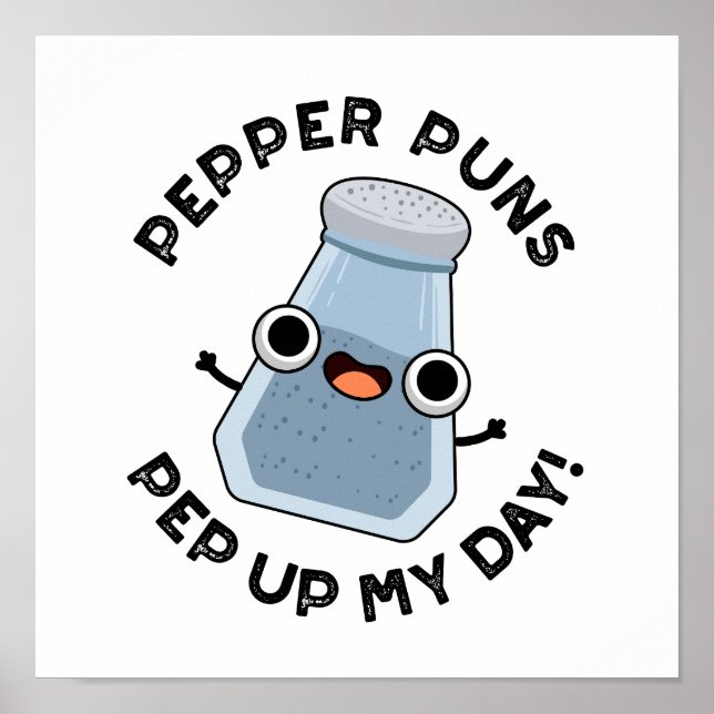 Pepper Puns pepar upp min dagsluss matpåse Poster (Framsidan)