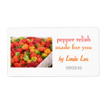 Pepper Relish Preserve Label 2
