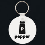 Pepper Shaker Halloween Simple Costume Seasoning Nyckelring<br><div class="desc">Pepper Shaker Halloween Simple Costume Seasoning</div>