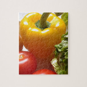 Pepper Tomater Vegetables Lettuce Healthy Food Pussel
