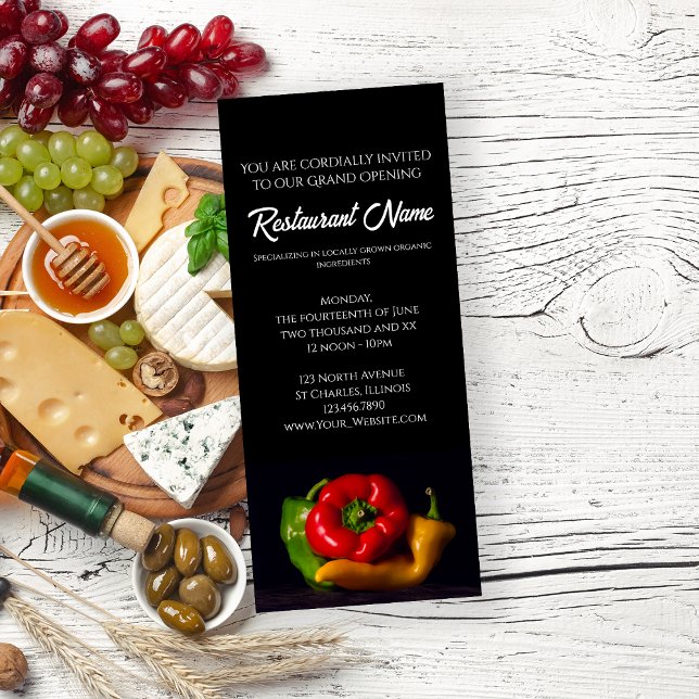 Pepper Trio Restaurant Grand Open Inbjudningar (Skapare uppladdad)