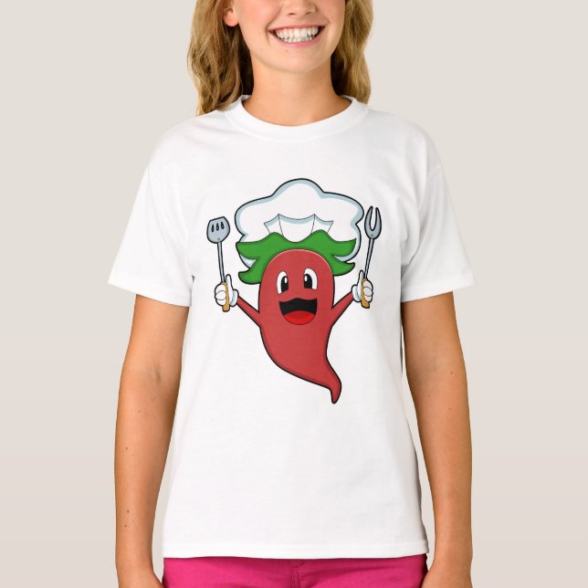 Pepper Vegan Cook T Shirt (Framsida)