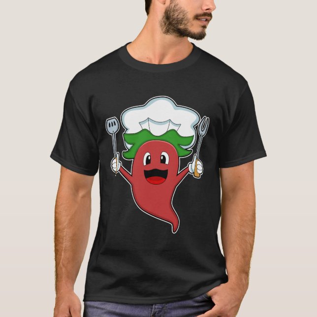 Pepper Vegan Cook T Shirt (Framsida)